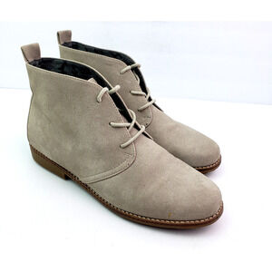 White Mountain Anderson Womens Size 8 Beige Casual Ankle Booties Shoes